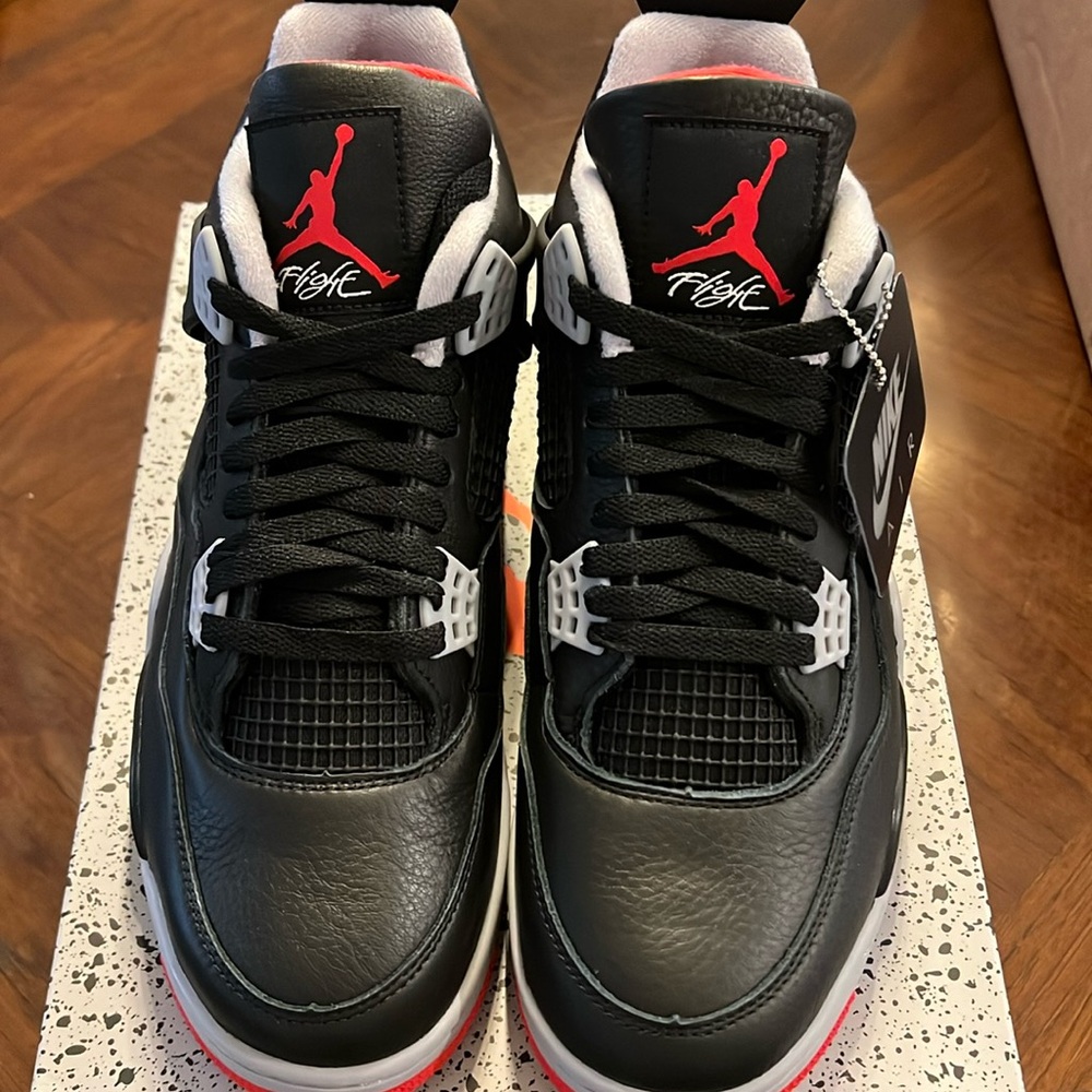 Brand New Mens Nike Air Jordan 4 Retro- (Bred Reimagined)